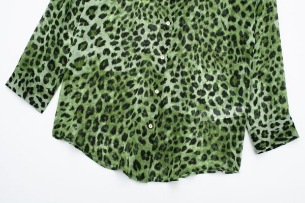 Chemise polyvalente à manches longues à motif animalier