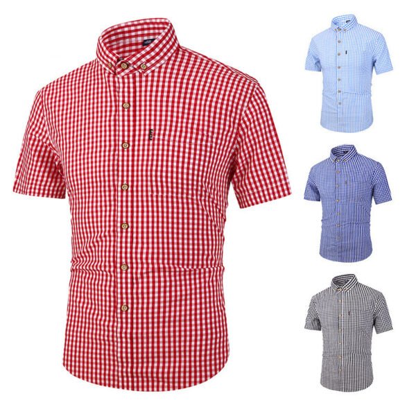 Short Sleeve Casual Slim Shirt