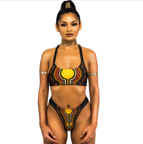 African bikini bandage sexy swimsuit