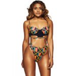 Maillot de bain 2 pièces imprimé tribal Bikini