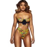 Maillot de bain 2 pièces imprimé tribal Bikini