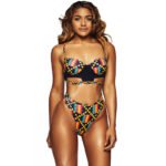 Maillot de bain 2 pièces imprimé tribal Bikini