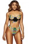 Maillot de bain 2 pièces imprimé tribal Bikini