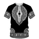 T-shirt homme décontracté à imprimé africain