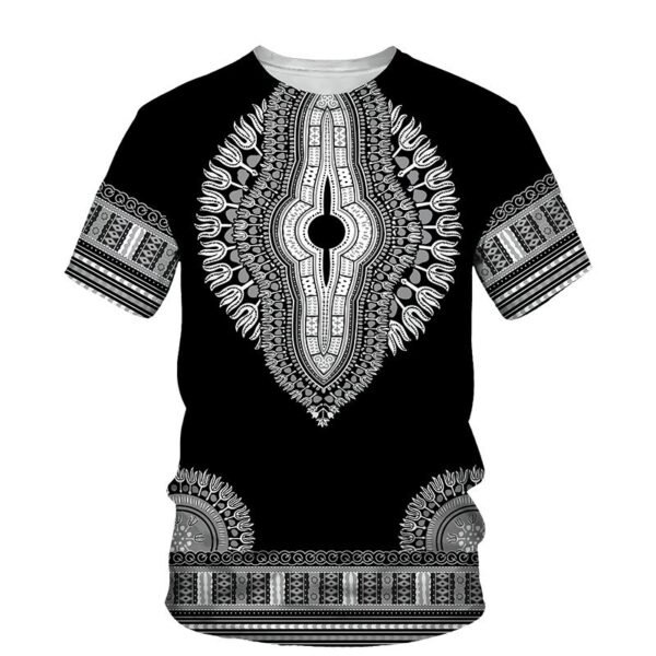 African Print Casual Men's T-Shirt