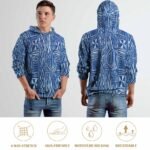 Plus Size Full Print Sweatshirt für Erwachsene