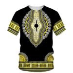 T-shirt homme décontracté à imprimé africain