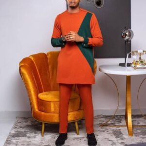 Casual Loose African Style Long Sleeve Men's Suit
