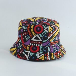 Printed Fisherman Hat Double-sided Can Wear Colorful Triangle Basin Hat