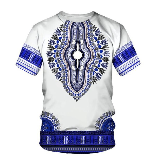 T-shirt homme décontracté à imprimé africain