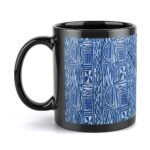 Black mug (printed on both sides / consistent pattern)