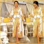 Fashion African Women's Plus Size Printed Long-sleeved Dres