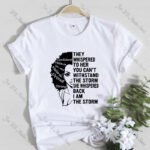 T-shirt Femme T Shirt Fashion Casual Cartoon Feminism Cartoon African Girl Print Ladies Short Sleeve T-shirt