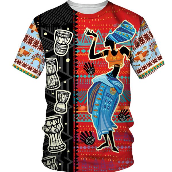 Summer 3D African Print Casual Men's T-Shirt