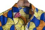 Chemise à manches courtes imprimée de style ethnique africain