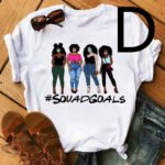 African Black Girl Print Kurzarm-T-Shirt Frauen