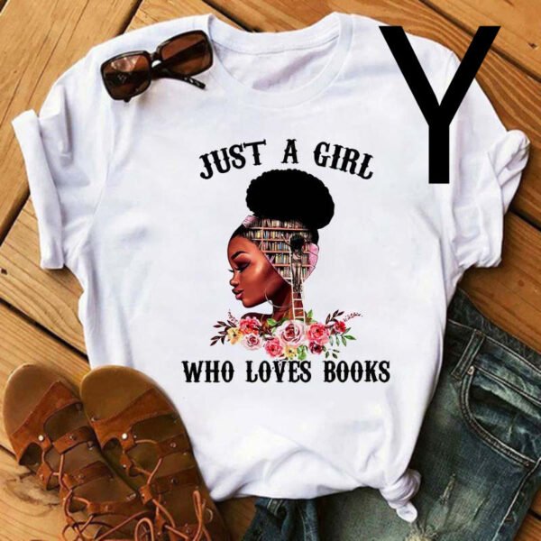 African Black Girl Print Kurzarm-T-Shirt Frauen