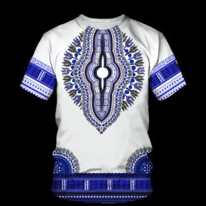 Sommer 3D Afrikanischer Druck Lässiges Herren T-Shirt