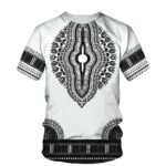 Sommer 3D Afrikanischer Druck Lässiges Herren T-Shirt