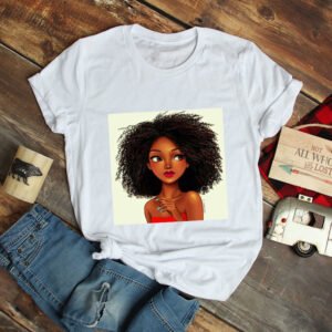 Afrikanisches Mädchen bedrucktes Shirt