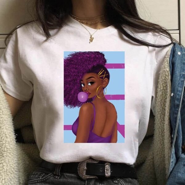 Afrikanisches Mädchen bedrucktes Shirt