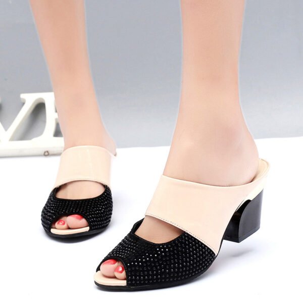 Sandals And Slippers Women's Summer High Heel Fish Mouth Sandals