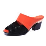 Sandalen und Pantoffeln Frauen Sommer High Heel Fisch Mund Sandalen