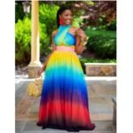 Sexy Multi-Wear DIY Dress African Style Slit Long Skirt