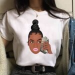 Afrikanisches Mädchen bedrucktes Shirt