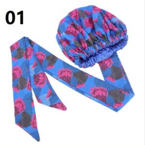 Popular color print African Ding ribbon round hat