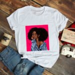 Afrikanisches Mädchen bedrucktes Shirt