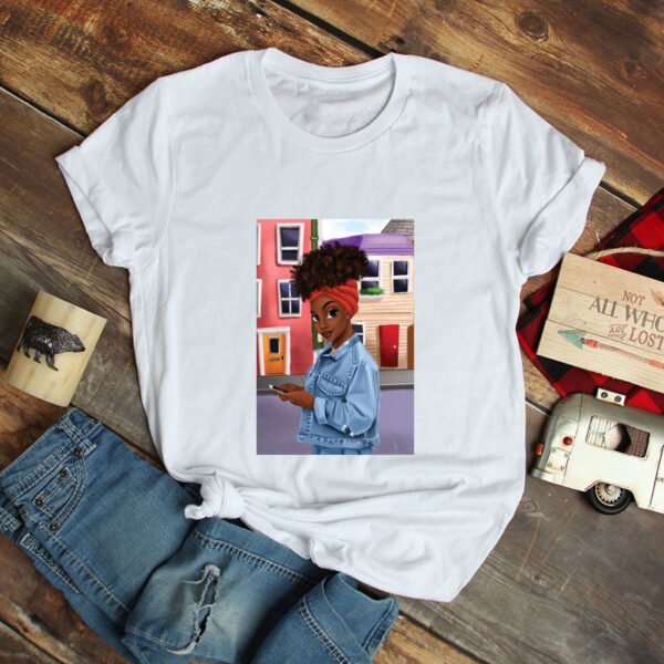 Afrikanisches Mädchen bedrucktes Shirt