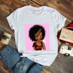 Afrikanisches Mädchen bedrucktes Shirt