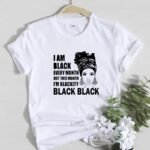 Cartoon afrikanisches Mädchen drucken Damen kurze Ärmel T-shirt