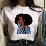 Afrikanisches Mädchen bedrucktes Shirt