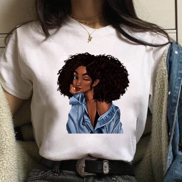 Afrikanisches Mädchen bedrucktes Shirt