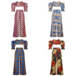 New Digital Print Women's African Fashion Set