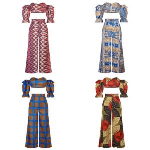 Neue Digitaldruck Frauen afrikanische Mode Set